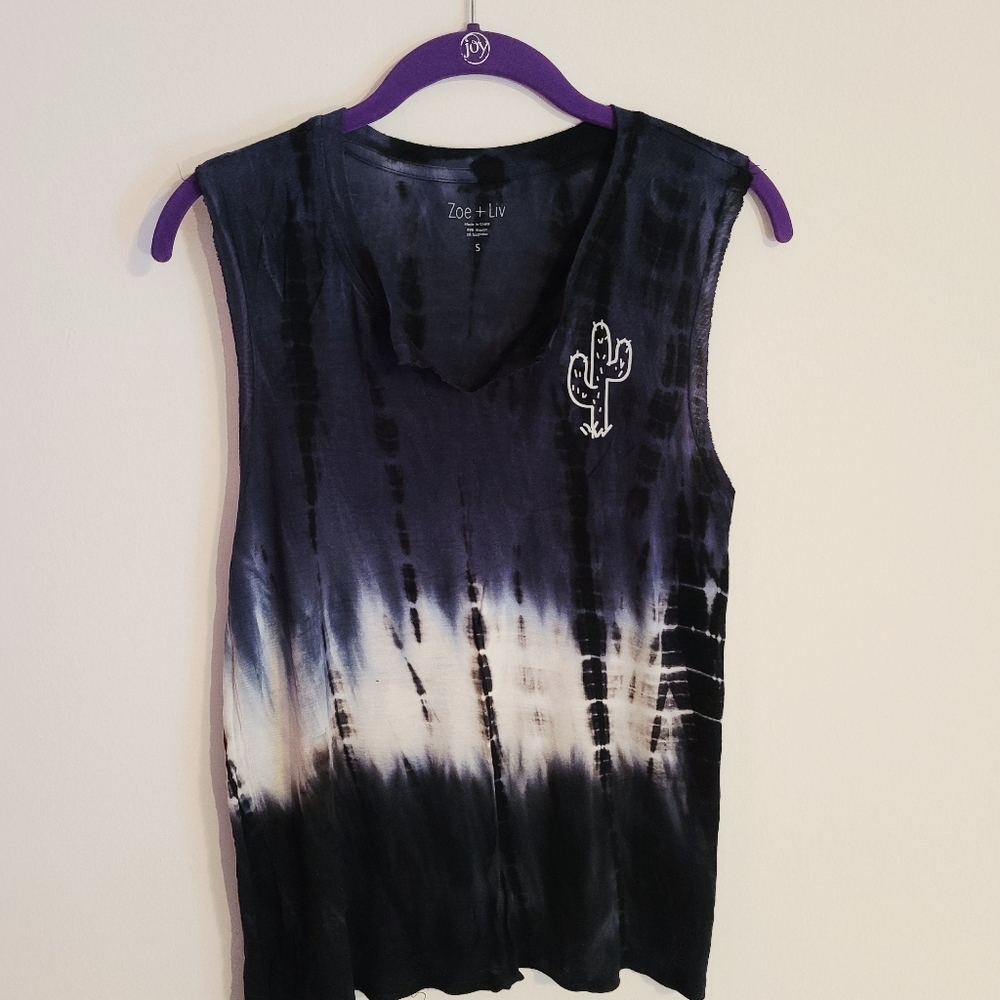 Sleeveless Tie Dye Top